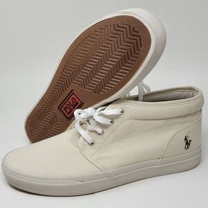 Polo Ralph Lauren Keaton Chukka Men’s Lace Up Canvas Sneakers Size 12 New
